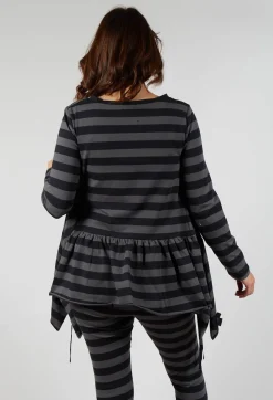 Pluslavie Tops^Ribbon Shirt in Stripe
