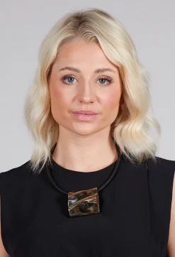 Miriamnori Necklaces^Ripple Pendant Necklace in Bronze