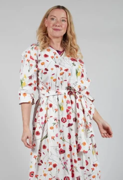 Hannoh Wessel Dresses^Roele Dress in Red Flower Print
