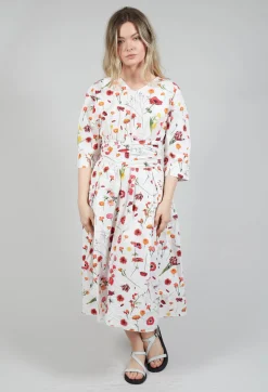 Hannoh Wessel Dresses^Roele Dress in Red Flower Print