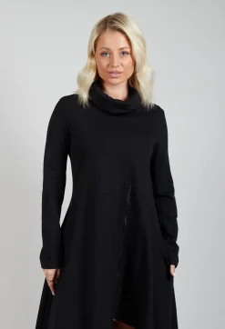 La Haine Dresses^Roll Neck Dress in Black