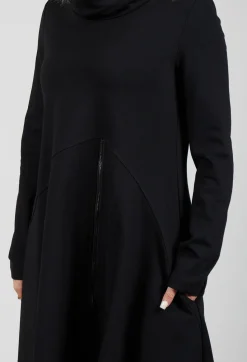 La Haine Dresses^Roll Neck Dress in Black