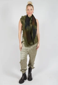 Masnada Tops^Roll Neck Knitted Vest in Moss