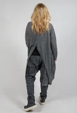 Rundholz Dip Tops^Rolled Neckline Tunic in Coal Cloud