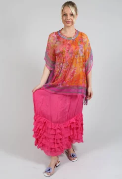 Rene Derhy Tops^Romance Blouse in Orange