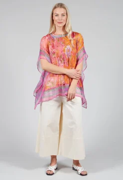 Rene Derhy Tops^Romance Blouse in Orange