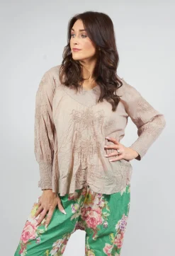 Ewa I Walla Shirts & Blouses^Romari Blouse in Pearl Grey