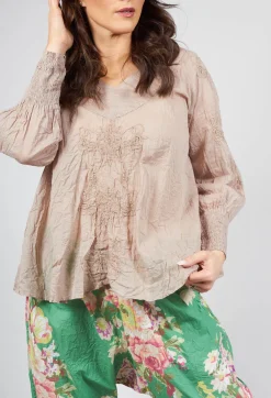 Ewa I Walla Shirts & Blouses^Romari Blouse in Pearl Grey