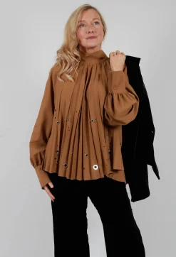 Beatrice B Shirts & Blouses^Romolo Blouse in Camel