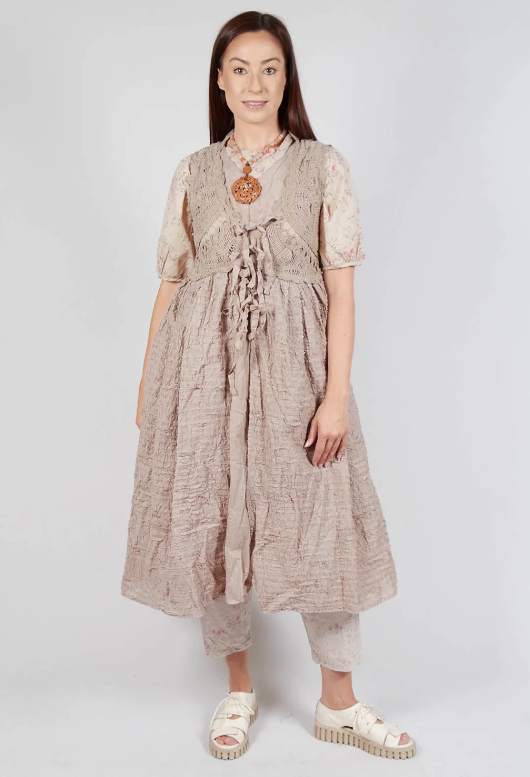 Les Ours Tops^Roselle Top in Liberty Beige Print
