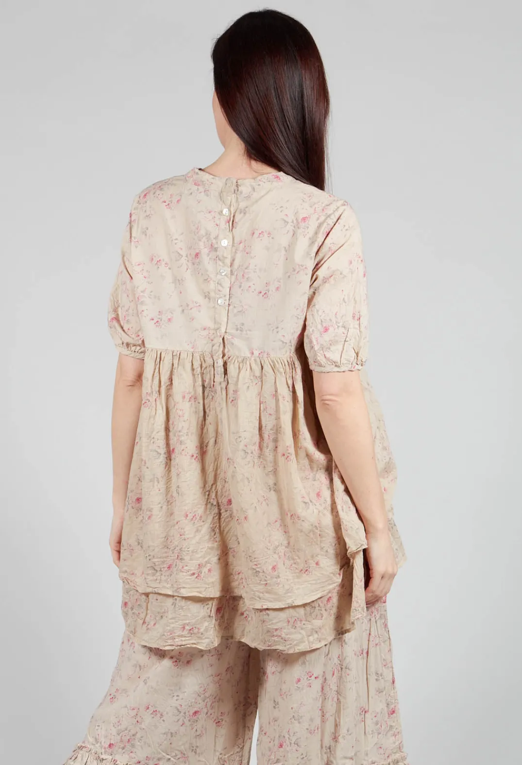 Les Ours Tops^Roselle Top in Liberty Beige Print