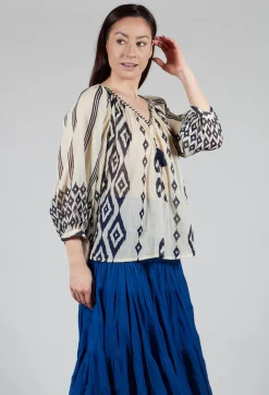 Rene Derhy Tops^Rosita Aztec Top in Ecru