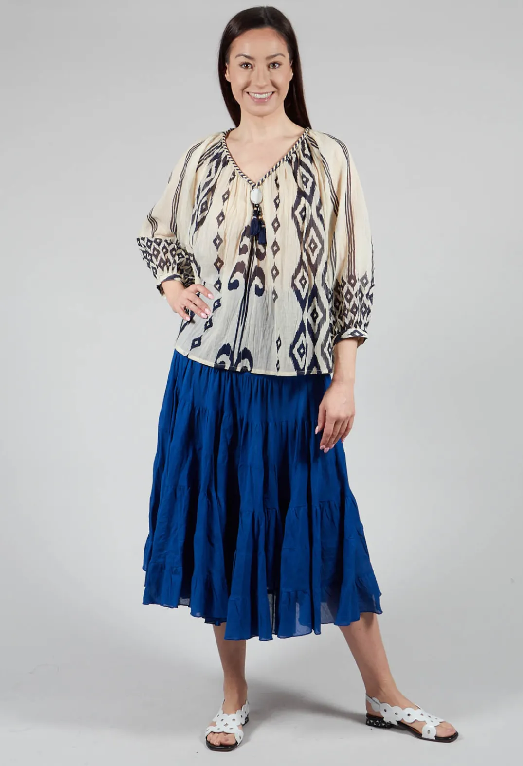 Rene Derhy Tops^Rosita Aztec Top in Ecru