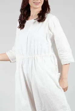 Album Di Famiglia Jumpsuits^Round Neck Jumpsuit TC in Milk