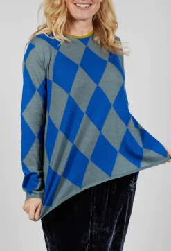Traces of Me Tops^Round Neck Top in Coal Amparo Blue