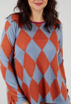 Traces of Me Tops^Round Neck Top in Jacaranda Ginger