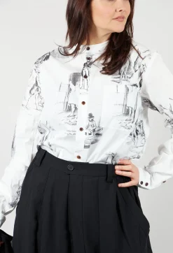 Aleksandr Manamis Shirts & Blouses^Round Neckline Shirt In The Hunter