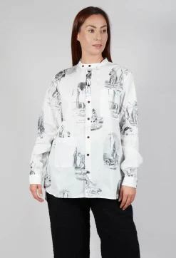 Aleksandr Manamis Shirts & Blouses^Round Neckline Shirt In The Hunter