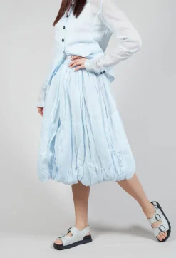 Rundholz Mainline Skirts^Ruched Balloon Skirt in Enzian 10% Stiff