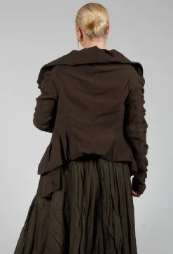 Rundholz Mainline Jackets^Ruched Detail Jacket in Kaffee
