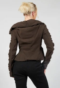 Rundholz Mainline Jackets^Ruched Detail Jacket in Kaffee