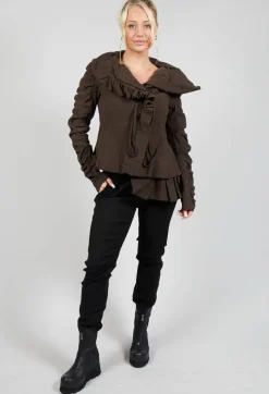 Rundholz Mainline Jackets^Ruched Detail Jacket in Kaffee