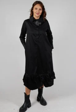 Bize Dresses^Ruched Hem Dress in Black
