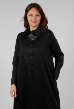 Bize Dresses^Ruched Hem Dress in Black