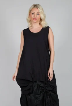 Tadashi Tops^Ruched Top in Black