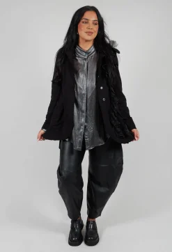 Bread and Butter Jackets^Ruffle Blazer in Black