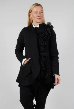 Bread and Butter Jackets^Ruffle Blazer in Black