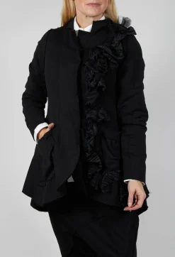 Bread and Butter Jackets^Ruffle Blazer in Black