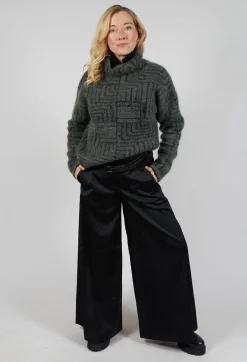 Sarah Pacini Shirts & Blouses^Ruffle Front Shirt in Black
