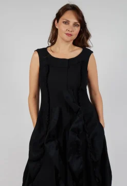 Rundholz Mainline Dresses^Ruffle Seam Dress in Black