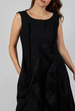 Rundholz Mainline Dresses^Ruffle Seam Dress in Black