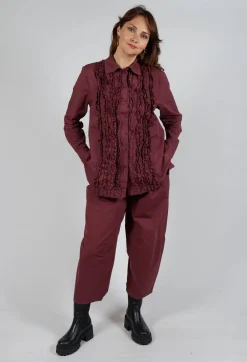 Amici Shirts & Blouses^Ruffle Shirt in Intense Rust