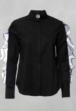 Marble u0026 Co. Shirts & Blouses^Ruffle Sleeved Shirt in Koshi