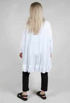 Philomena Christ Tops^Ruffled Hem Top in White