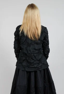 Hindahl u0026 Skudelny Jackets^Ruffled Taffeta Jacket in Black