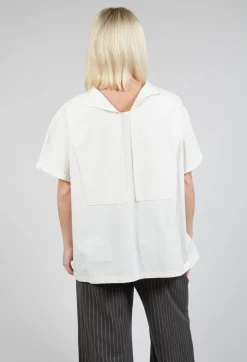 SOH Shirts & Blouses^Sailor Collar Blouse in Off White