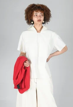 SOH Shirts & Blouses^Sailor Collar Blouse in Off White