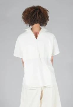 SOH Shirts & Blouses^Sailor Collar Blouse in Off White