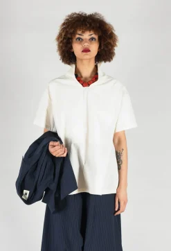 SOH Shirts & Blouses^Sailor Collar Blouse in Off White