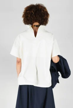 SOH Shirts & Blouses^Sailor Collar Blouse in Off White