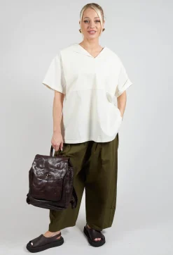 SOH Shirts & Blouses^Sailor Collar Blouse in Off White