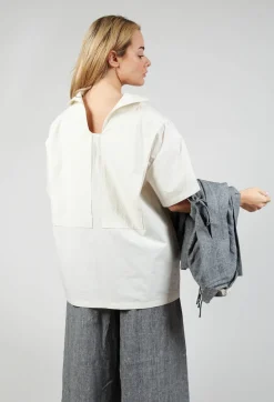 SOH Shirts & Blouses^Sailor Collar Blouse in Off White