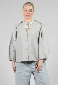SOH Jackets^Sailor Collar Jacket in Light Grey