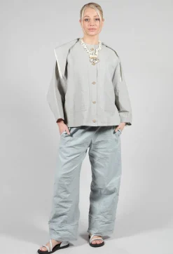 SOH Jackets^Sailor Collar Jacket in Light Grey
