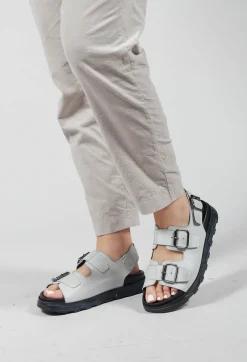 Lofina Sandals^Sandals with Buckle Detail in Gasoline Nuvola
