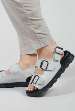 Lofina Sandals^Sandals with Buckle Detail in Gasoline Nuvola